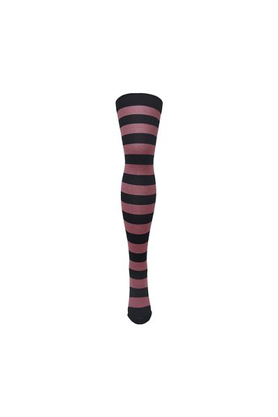 TİSTA Șosete înalte până la genunchi, din bumbac, cu dungi elegante, pentru femei - cu model de calitate