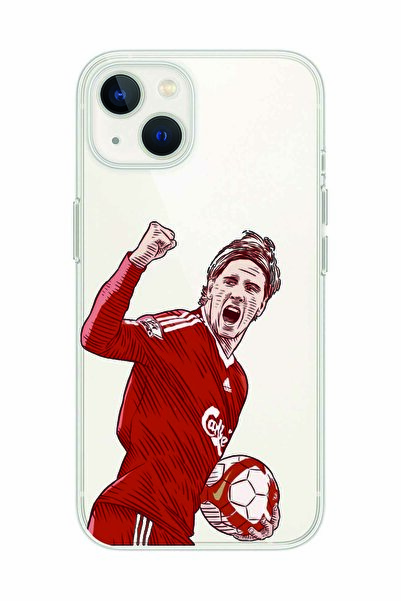 Magic Ring Iphone 13 Uyumlu Fernando Torres Desenli Şeffaf Telefon Kılıfı