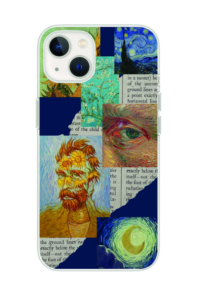Magic Ring حافظة هاتف شفافة متوافقة مع هاتف Iphone 15 من Vincent van Gogh Col...