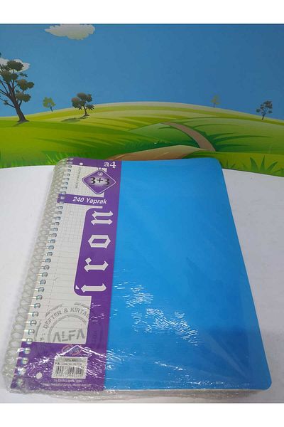 Alfa A4 COMPARTMENT PP COVER BOOK 3X3 240 SHEETS