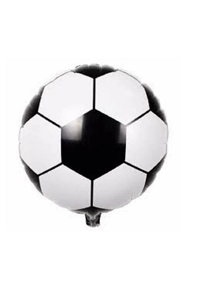 aşkın concept Black White Football Ball Foil Helium Balloon Party Balloon 18''