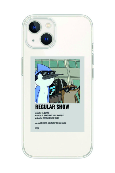 Magic Ring حافظة هاتف شفافة متوافقة مع هاتف Iphone 14 من Mordecai وRigby