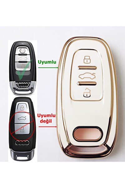 skilit samsun oto kilit For Audi A4 A5 A6 A7 A8 Q5 Q7 2008-2016 Smart White K...
