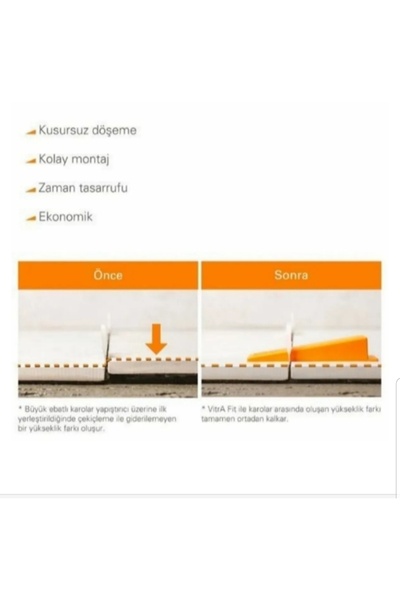 VitrA Fit Ayarlanabilir Pense Ve 200'lü Takoz Seti - Seramik Döşeme Sistemi (TUTUCU HARİÇTİR)