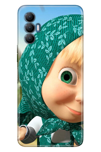 TECNO Spark 8 Pro Uyumlu Kılıf Silikon Desenli Tam Koruma Resimli Kapak