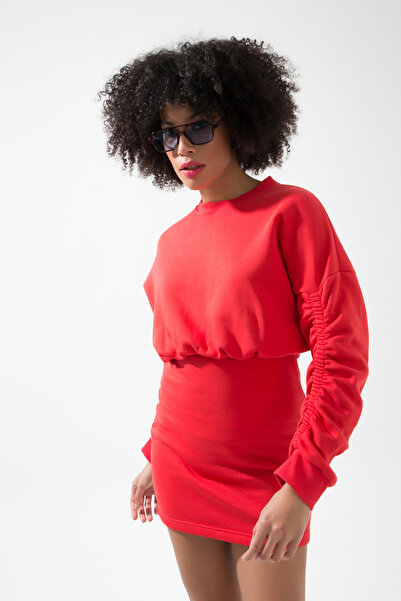 muub's Φόρεμα Maya Sleeve Rubber Λεπτομερές 3 νήματα με ελαστική μέση