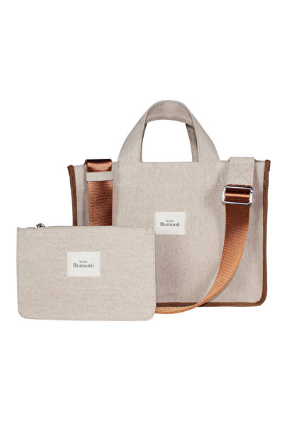 Atelier Bomonti Hishi Rj Tote Bag Beige Canvas Bag