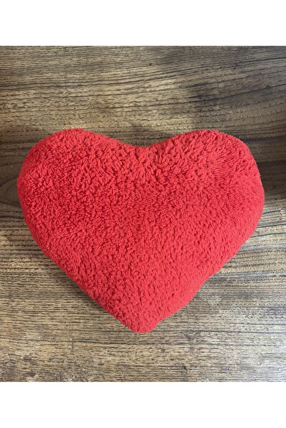 happyteks Red Plush Heart Pillow Cushion Decorative Christmas Valentine's Day