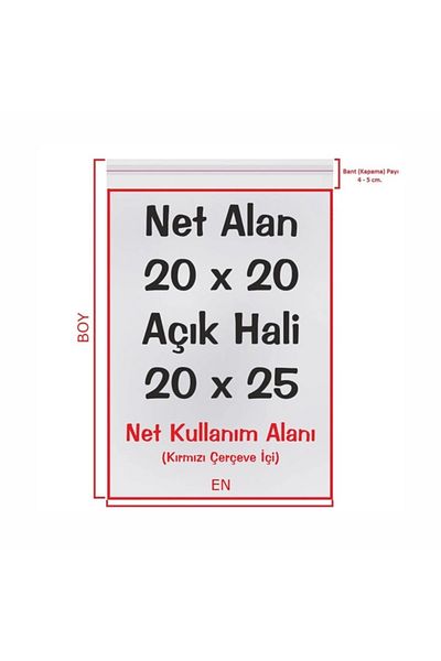 BossPack Transparent Tape (20x25 cm) Shiny Gelatin Bag (1,000 pieces) - Transparent Gift Bag
