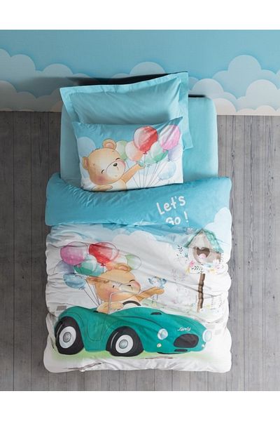 Cotton Box Set cuvertură de pilota Ranforce Junior Single Buddy Blue