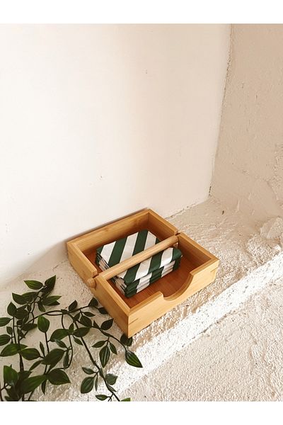 KaiHome Θήκη χαρτοπετσέτας μπαμπού / Κουτί αποθήκευσης