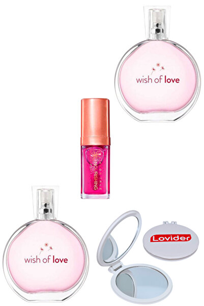 AVON Wish Of Love Kadın Parfüm EDT 50ml 2 Adet + Blossom Dudak Yağı + Lovider...
