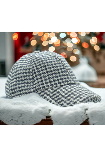 Shopiolog Unisex Polo Kışlık Kaşe Dokulu Kumaş 6 Parça Amerikan Beyzbol Kep Ş...