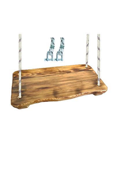 PARKSAN Ahşap Salıncak Oturağı Yetişkinler Için Eskitme Halatlı Ahşap Park Salıncak Oturağı Modelleri