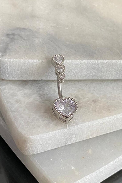 Jaida Moda Kadın 316l Cerrahi Çelik Küçük Kalp Figür Göbek Piercing