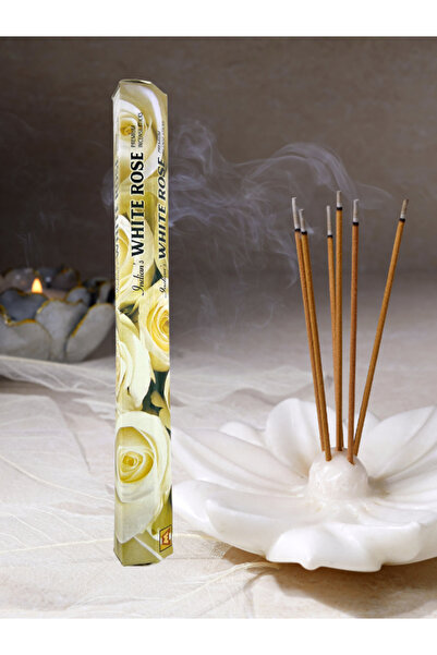 Avlu Doğal Ürünler White Rose Kokulu Çubuk Tütsü - 20 Adet