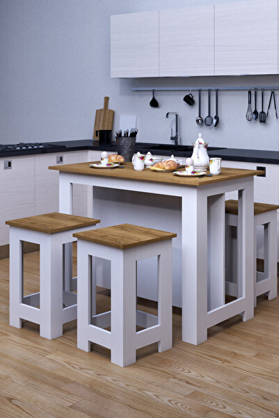 moka park avm Menekşe Ada Şık Mutfak Masası Mutfak Adası Ceviz