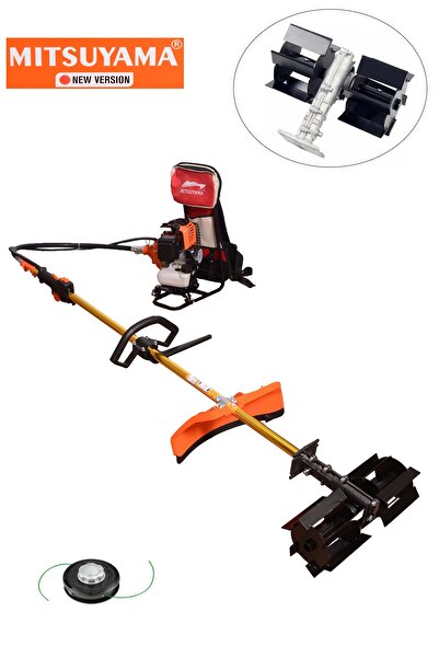 Mitsuyama Japon Toprak Çapalama Makinesi + Sırt Tırpan (2 Adet Çapa)