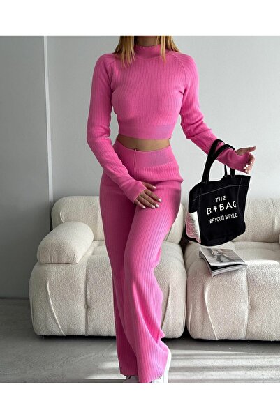 Leo Ferre Set de două tricotaje roz pentru damă - Set de două degete