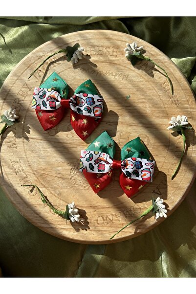 MeloKids New Year's Pattern Ribbon Clip Buckle Christmas Christmas New Year