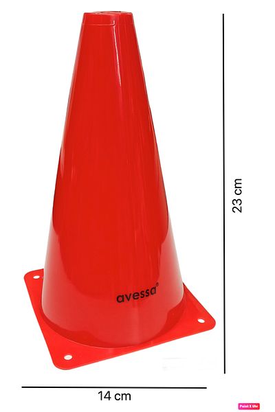 AVESSA Set of 10 Small Training Funnels 23 cm İdman Kukası HN-23