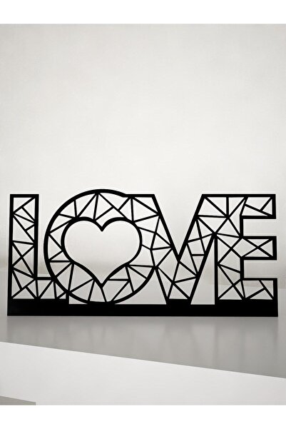 M&C Concept Love Metal Masa Süsü - Biblo - Siyah