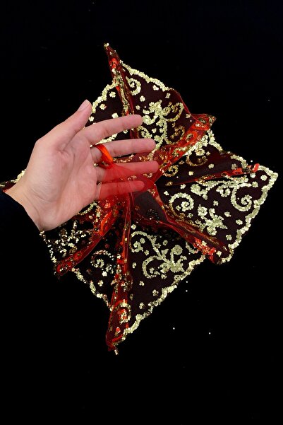 ZEYMERADE منديل العروس الأحمر، منديل العريس للختان بالحناء لحفلات الزفاف، طبا...