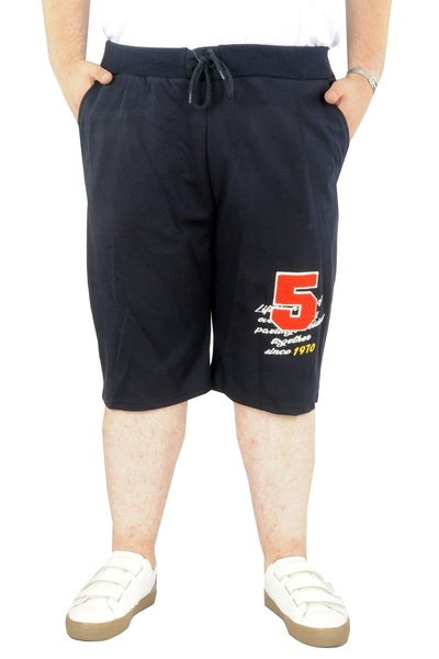 ModeXL Mode Xl Великий розмір Чоловічі капрі Five Embroidery 22503 Синій