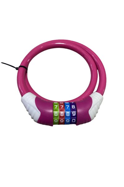 haktaş Pink Lock - Bicycle Lock and Motorcycle Lock Combination