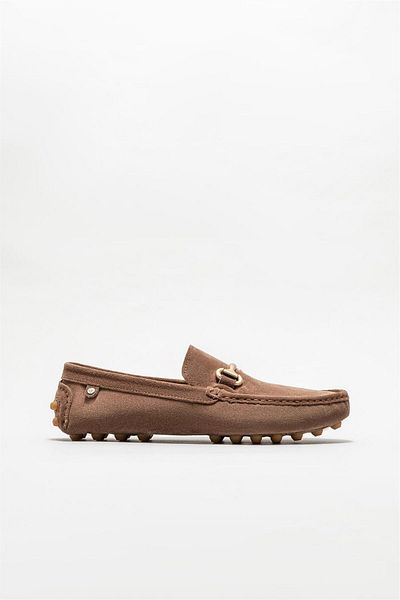 Elle Shoes Brown Leather Men's Casual Shoes