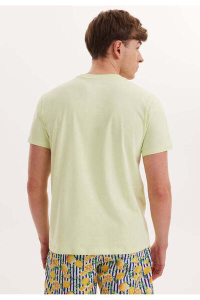 WESTMARK LONDON Ανδρικό μπλουζάκι Wmcocktaıl από βαμβακερό πράσινο με τύπωμα Crew Neck Regular Fit