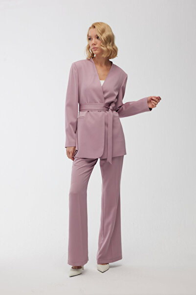 Manuka SATIN SPANISH CROWN TROUSERS DRIED ROSE