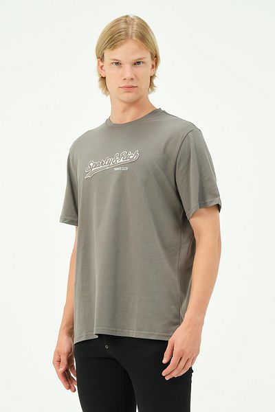 Rich Men's Embroidery Printed Sports Oversize T-Shirt