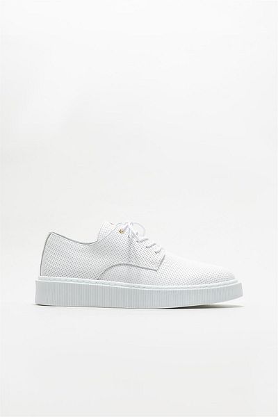 Elle Shoes White Leather Men's Casual Shoes