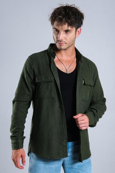 Stilkombin Iron Buttoned Covered Winter Lumberjack Shirt MAR 4145-40253
