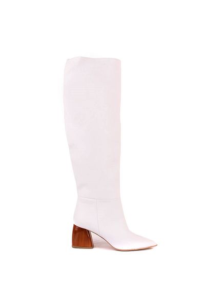 SailLakers Moxee - White Heeled Women's Boots