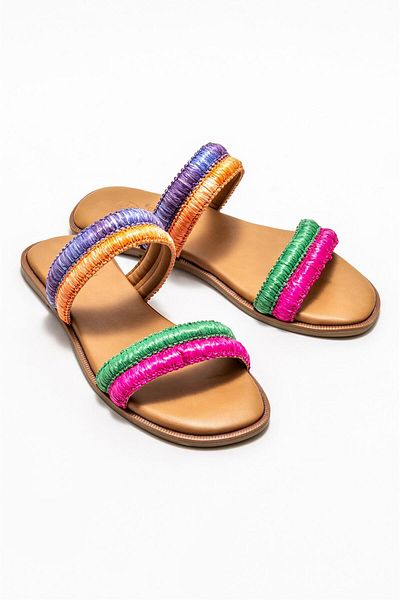 Elle Shoes Fuchsia Women's Flat Slippers