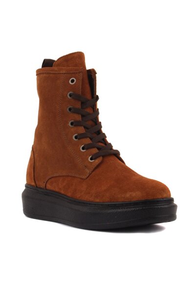 SailLakers - Γυναικείες μπότες με φερμουάρ από δέρμα καστόρι 105-3928-66266