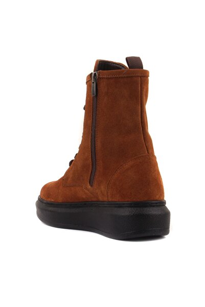 SailLakers - Γυναικείες μπότες με φερμουάρ από δέρμα καστόρι 105-3928-66266