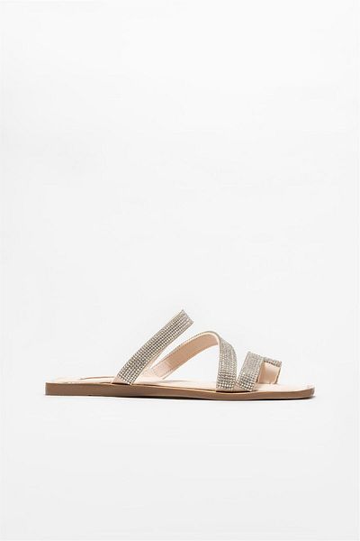 Elle Shoes Beige Women's Flip Flops