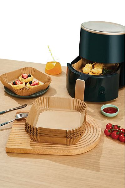 Roll-Up Airfryer Baking Paper Square 20cm 50 Pieces