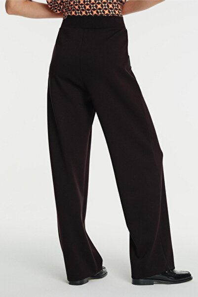 Exquise Palazzo Elastic Waist Knitted Trousers
