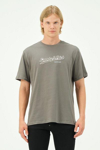 Rich Men's Embroidery Printed Sports Oversize T-Shirt