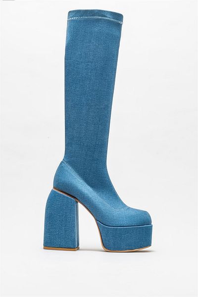 Elle Shoes أحذية نسائية بكعب أزرق