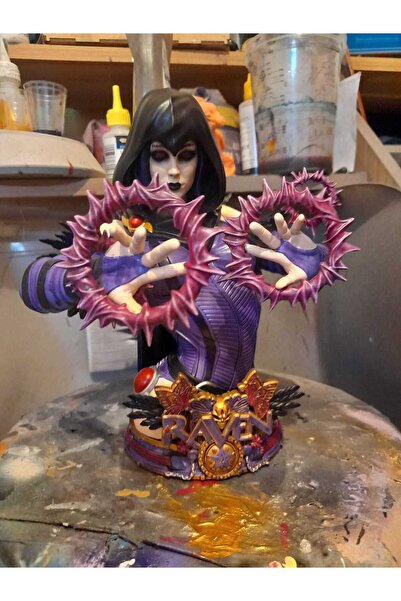 TuransoyCraft DC Comics Raven Büst Teen Titans Raven Büst 15CM
