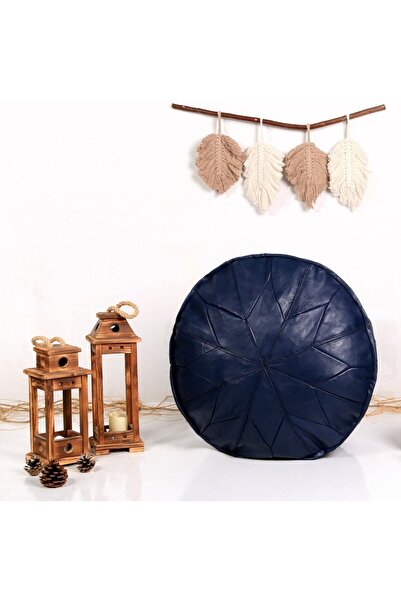 Ottoman Pouffe Dolgulu! Özel Seri El Yapımı Hakiki Deri Orijinal Ottoman Laci...