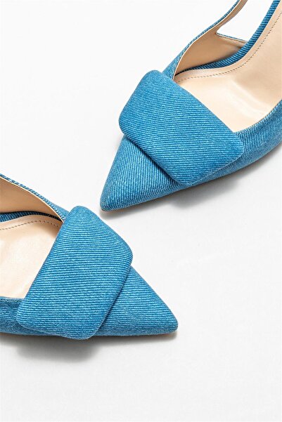 Elle Shoes Blue Women's Heeled Shoes