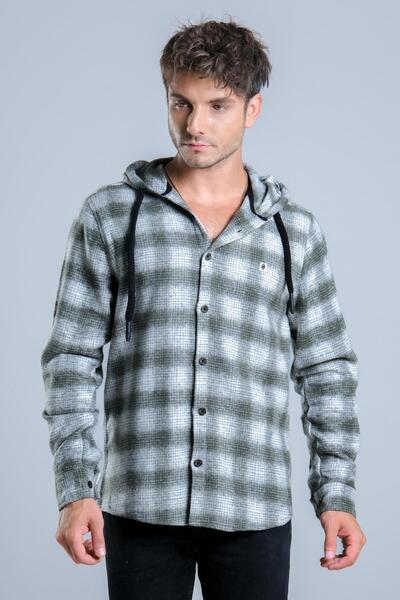 ByTrend Χειμερινό πουκάμισο ξυλοκόπο με κουκούλα MAR 4226