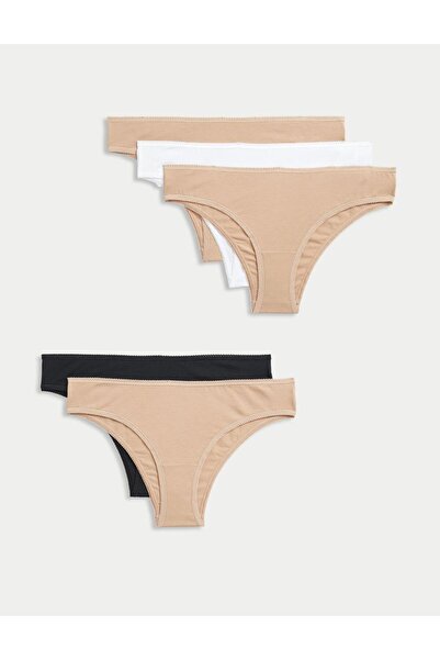 Marks & Spencer 5'li Cotton Lycra® Brazilian Külot Seti