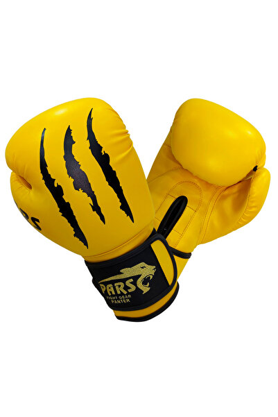 Pars Panther Boxing Kick Boxing Muay Thai Gloves Yellow